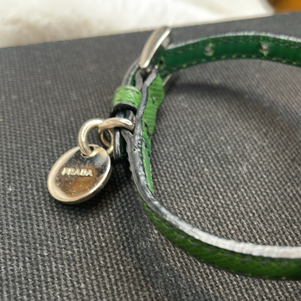 Prada Green and Blue leather Floral Women's Bracelet - Picture 2 of 2